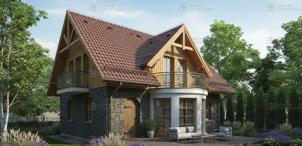 Проект Двухэтажный дом 10 на 14, 222 м2