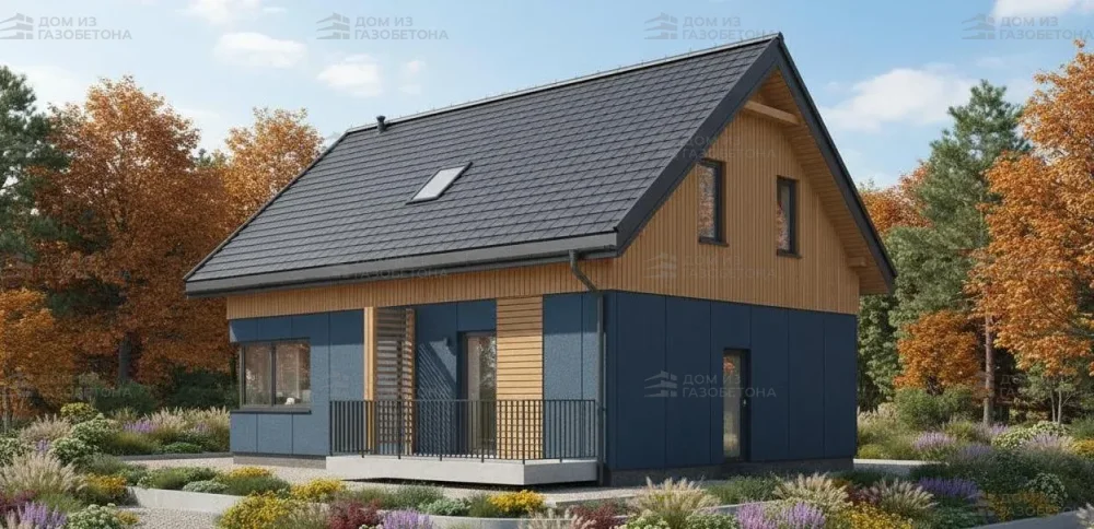 Проект Двухэтажный дом 8 на 11, 110 м2