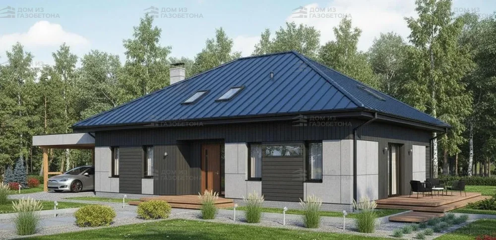 Проект Двухэтажный дом 18 на 12, 196 м2