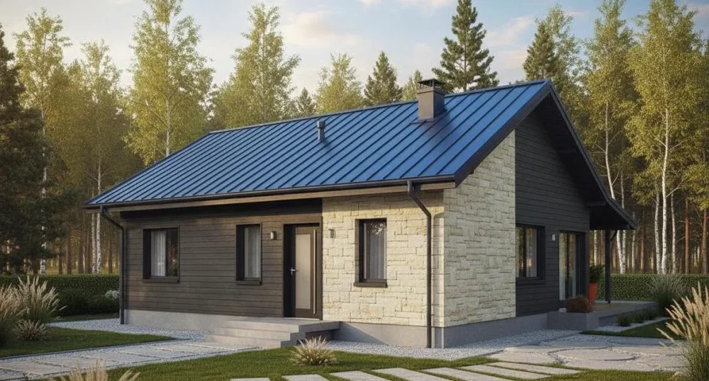 Проект Одноэтажный дом 11 на 12, 83 м2