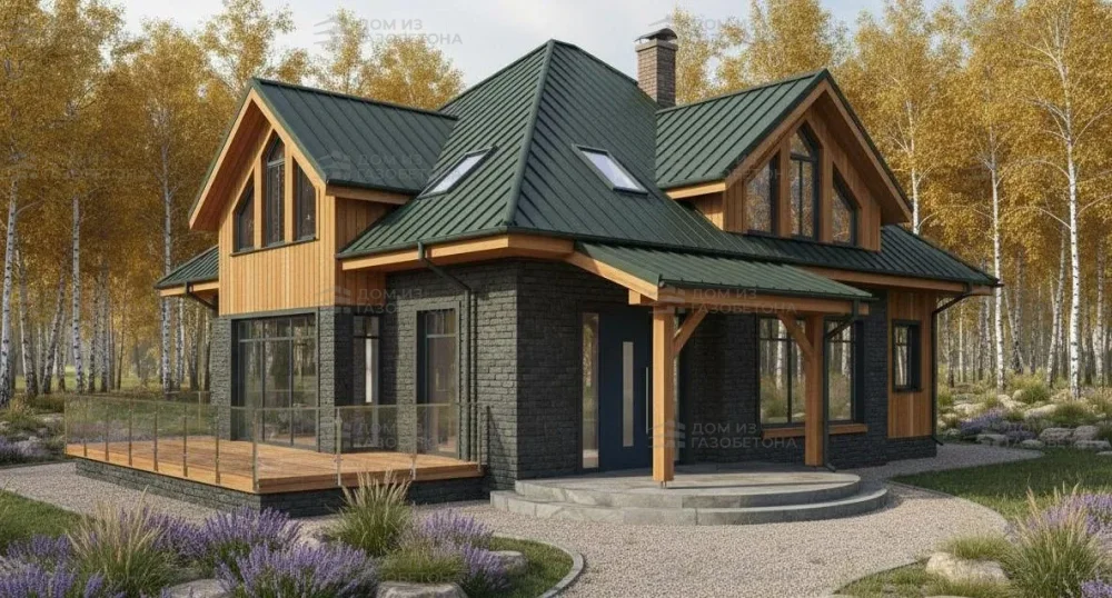 Проект Двухэтажный дом 16 на 14, 232 м2