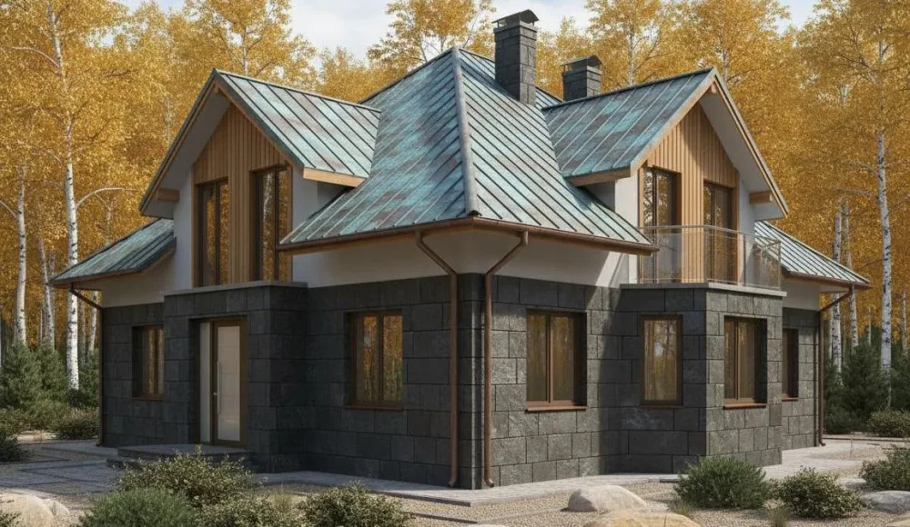 Проект Двухэтажный дом 16 на 11, 229 м2