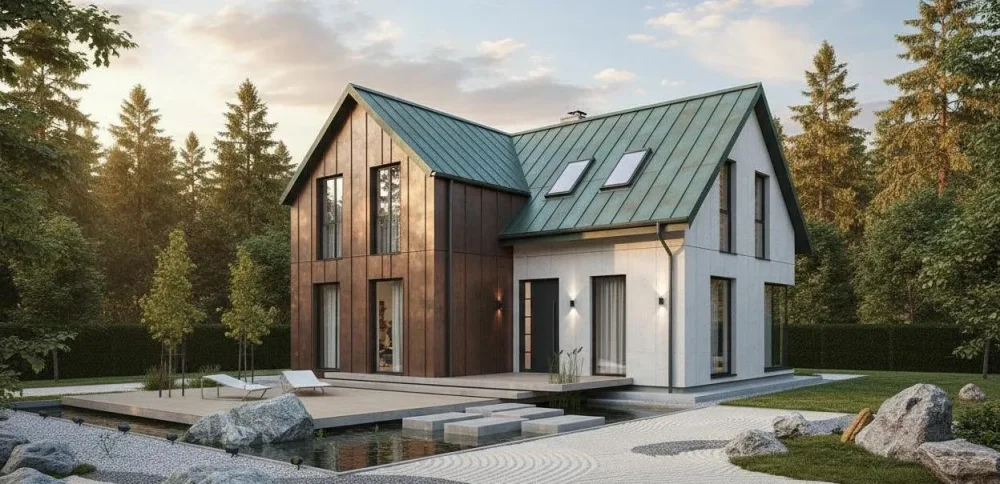 Проект Двухэтажный дом 9 на 7, 86 м2