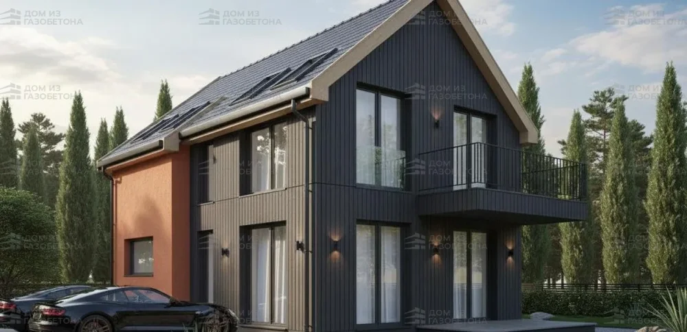 Проект Двухэтажный дом 13 на 9, 113 м2