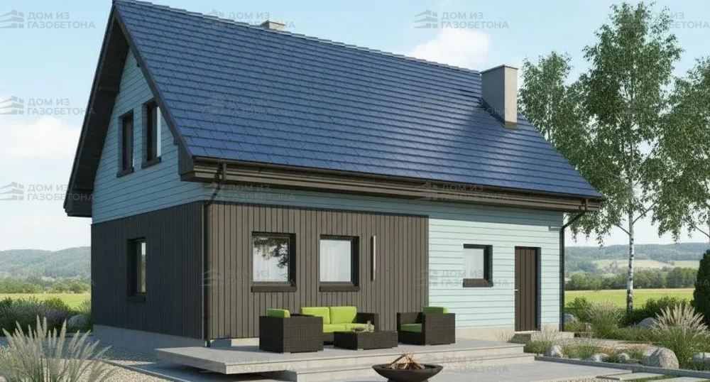 Проект Двухэтажный дом 10 на 9, 118 м2